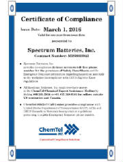 CertificateofComplianceforSpectrumBatteriesIncFeb2016.jpg